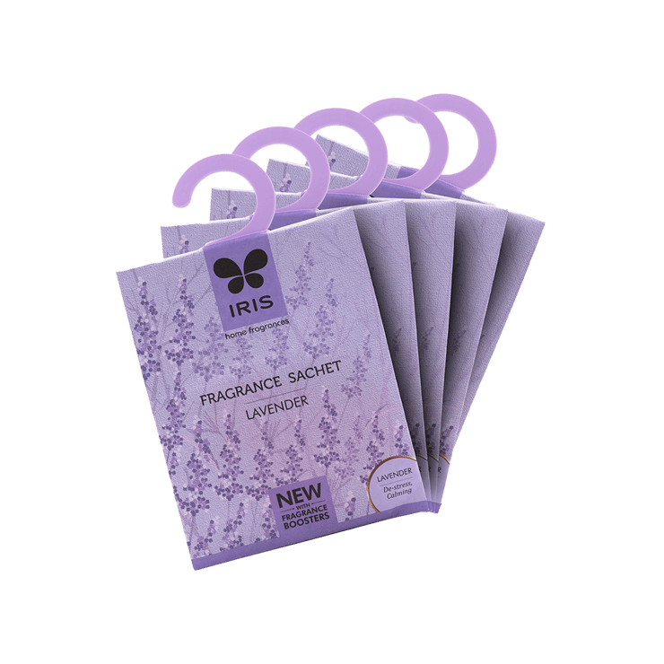 IRIS Air Freshener Fragrance Sachets (Lavender) - 1 pack (5 pieces)