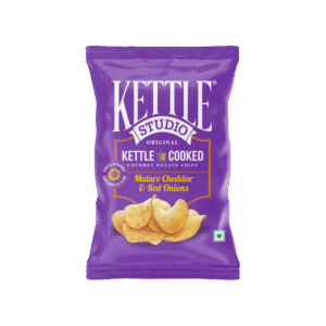 Kettle Studio Mature Cheddar & Red Onions Potato Chips - 56 g