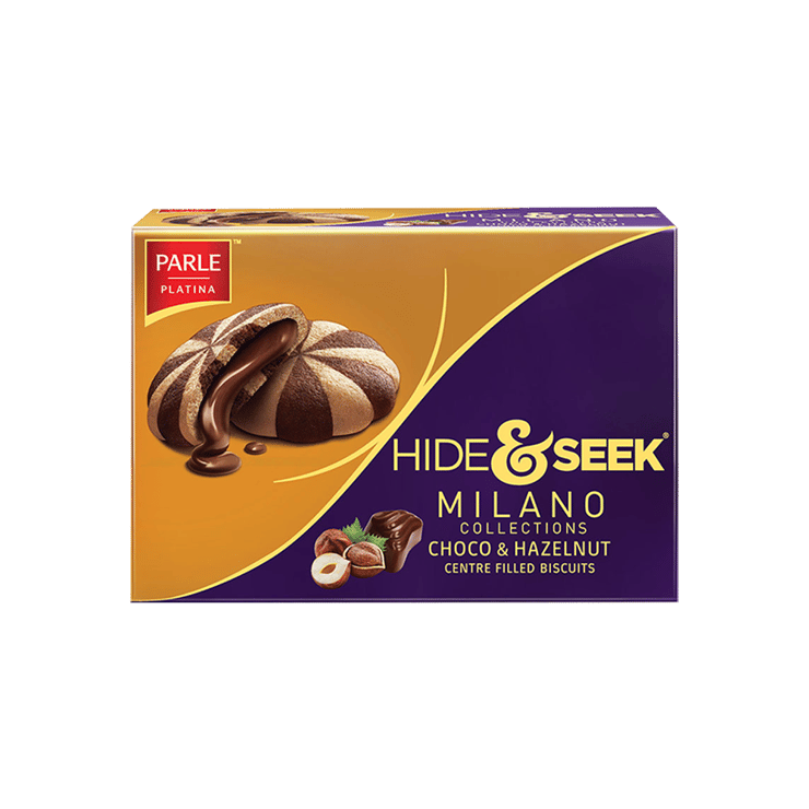 Hide & Seek Milano Center Filled Biscuits (Choco & Hazelnut)