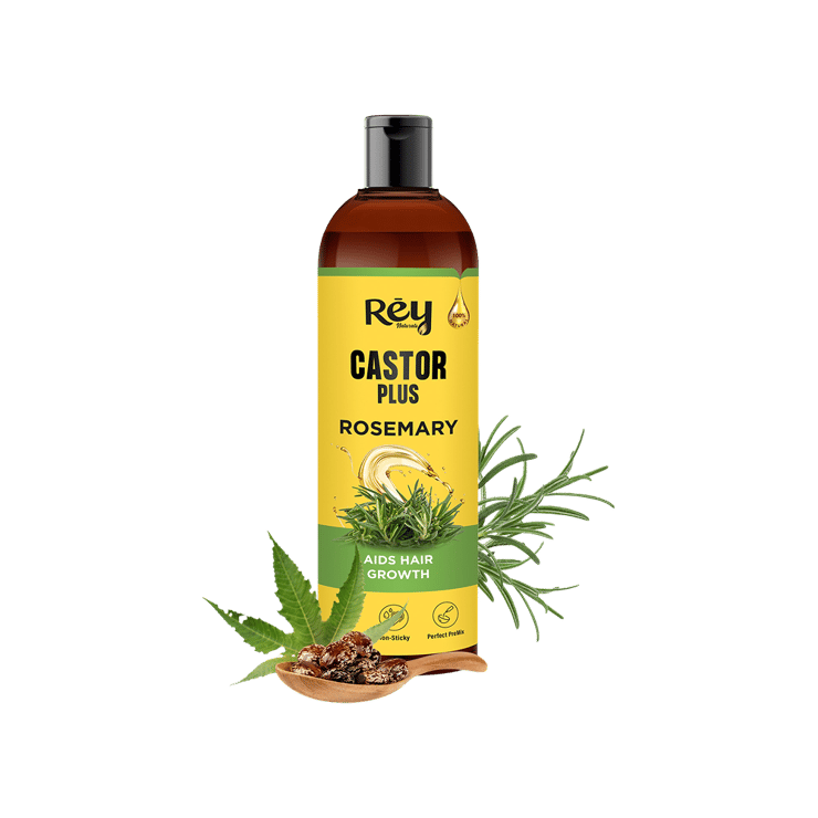 Rey Naturals Castor Plus Rosemary Hair Oil - 200 ml