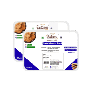 Oatizens Oats Masala Puri/Mathri Namkeen Snacks - 2 x 180 g