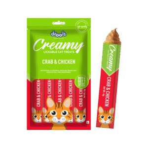 Drools Creamy Lickable Crab & Chicken Cat Treat - 1 pack (4+1 pieces)