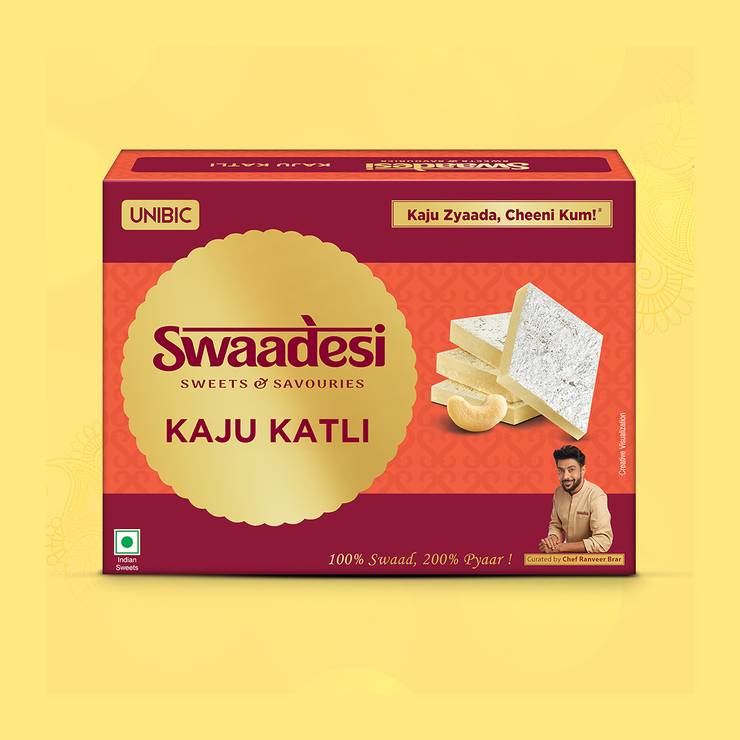 Swaadesi Kaju Katli by Unibic - 180 g