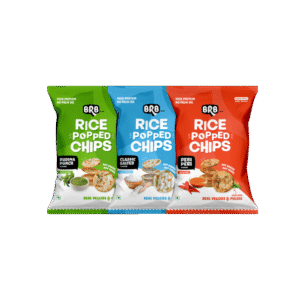 BRB Peri Peri Rice Popped Chips + BRB Pudina Punch Rice Popped Chips + BRB Classic Salted Rice Popped Chips Combo - 48 g + 48 g + 48 g