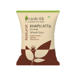 Praakritik Organic Khapli Wheat Atta - 5 kg