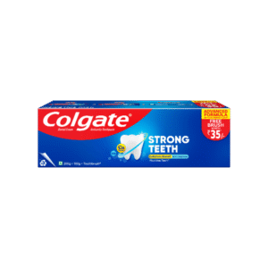 Colgate Strong Teeth Toothpaste - With Free Toothbrush - 200 g + 100 g + 1 piece