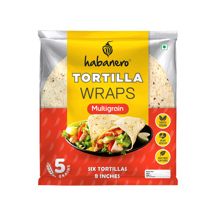 Habanero Multigrain Tortilla Wraps - 6 pieces