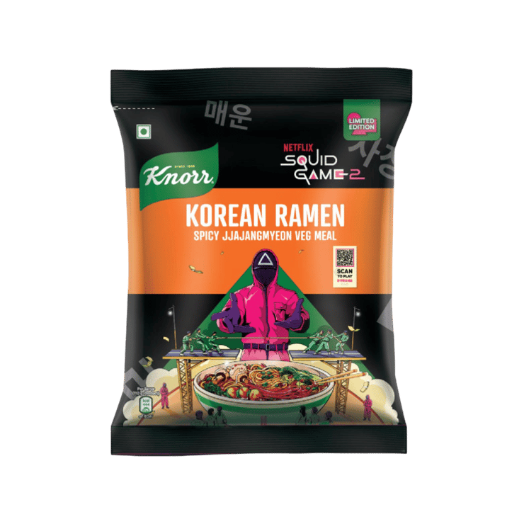 Knorr Korean Ramen Spicy Jjajangmyeon Flavoured Instant Noodles - 110 g