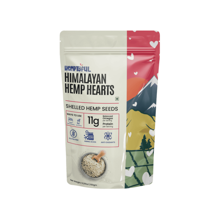 Hemptyful Hemp Hearts Shelled Seeds - 150 g