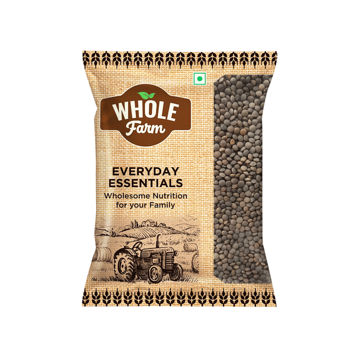 Whole Farm Premium Black Masoor Dal - 500 g
