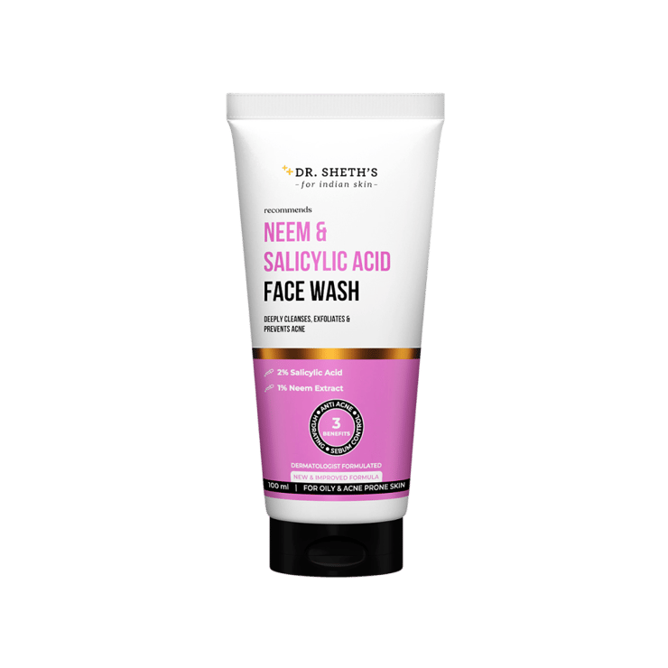 Dr. Sheth's Neem & Salicylic Acid Face Wash - 100 ml