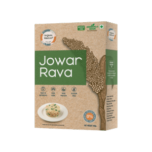 Organic Wisdom Jowar Rava/Millet Sooji In Protein & Fiber - 400 g