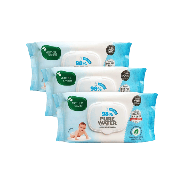 Mother Sparsh 98% Pure Water Baby Wipes