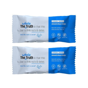 The Whole Truth Almond Choco Fudge Energy Bar - Pack of 2 - 2 x 40 g