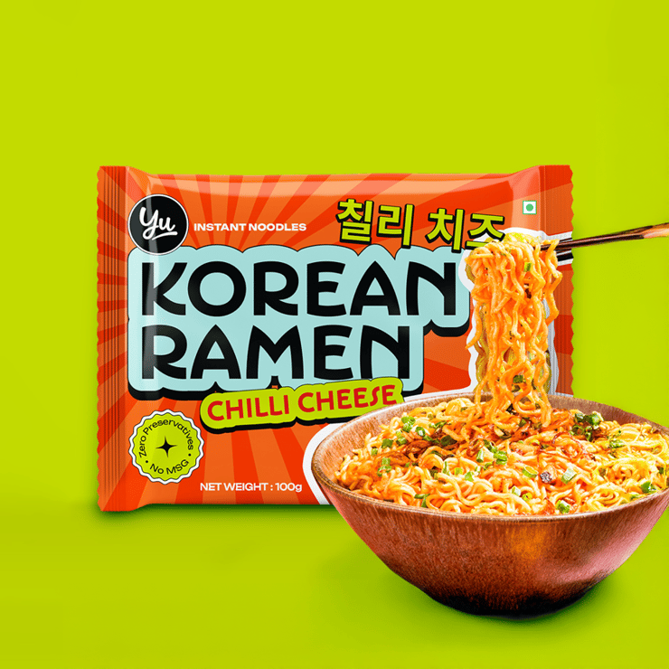 Yu Chilli Cheese Korean Ramen Instant Noodles - 100 g