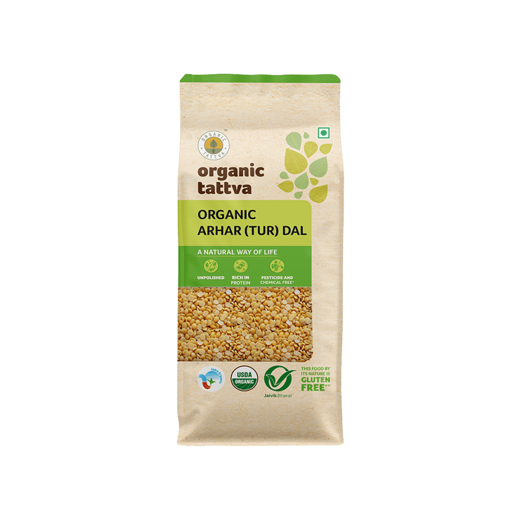 Organic Tattva Organic Arhar Dal - 500 g