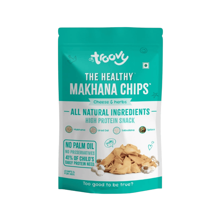 Troovy Cheese & Herbs Makhana Chips - 40 g