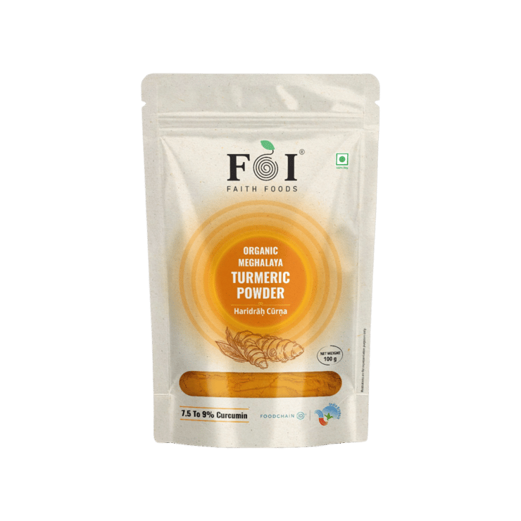 Faithfoods Organic Turmeric Powder/Haldi - 100 g