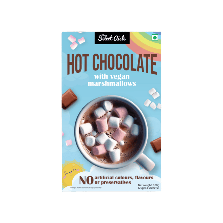 The Select Aisle Hot Chocolate Mix With Vegan Marshmallows - 4 x 25 g