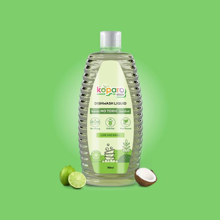 Koparo Clean Natural Tough Grease Removal Dishwash Gel - 750 ml