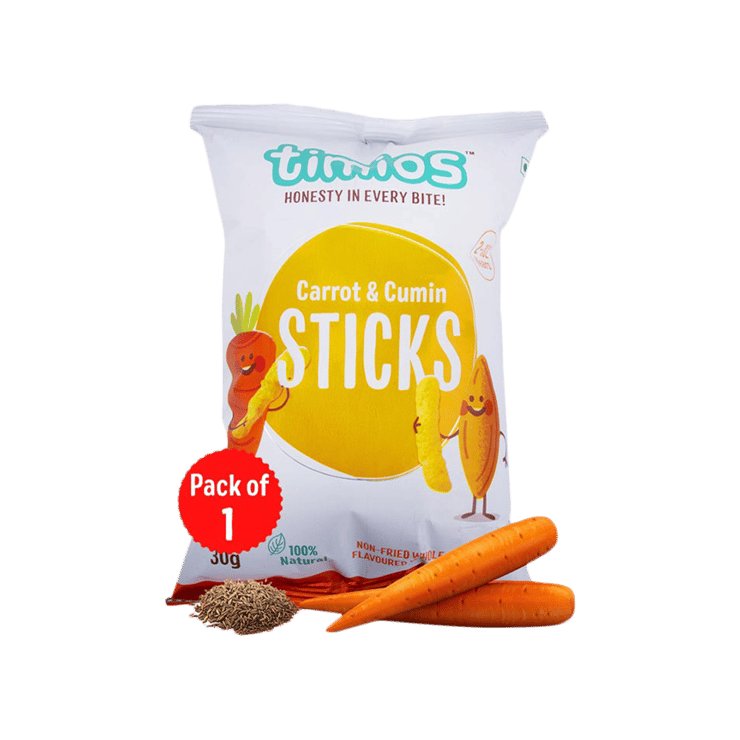 Timios Carrot & Cumin Sticks Baby Snacks