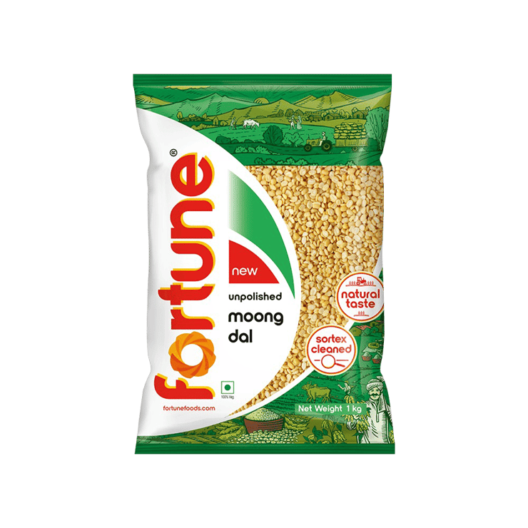 Fortune Moong Dal (Dhuli) Unpolished - 1 kg