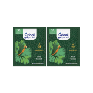 Odonil Gel Pocket Wild Forest Air Freshener (Wild Forest) - Pack of 2 - 2 x 10 g