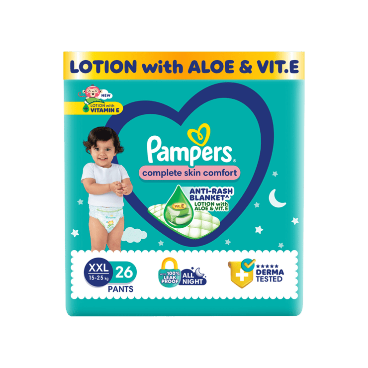 Pampers All Round Protection Baby Diaper (XXL, 15-25 kg)