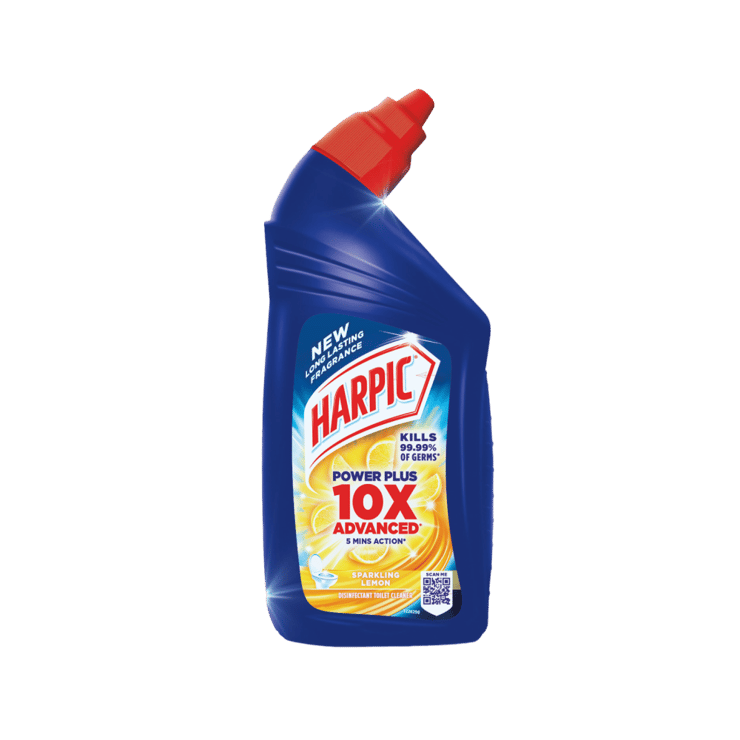 Harpic Disinfectant Liquid Toilet Cleaner (Sparkling Lemon) - 500 ml