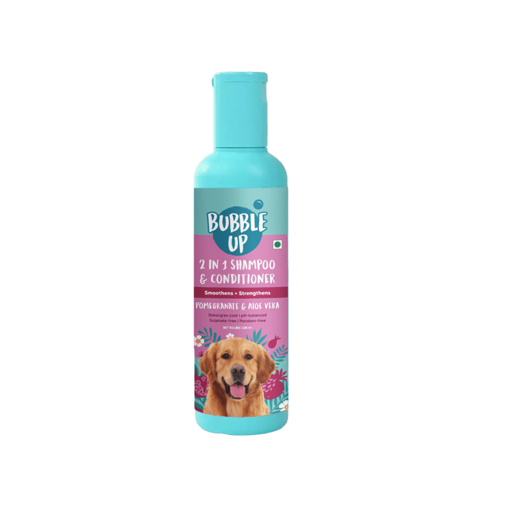 HUFT Bubble Up Long & Lush Dog Shampoo (Pomegranate & Alovera) - 200 ml