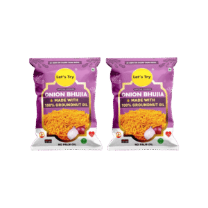 Let's Try Onion Bhujia - Pack of 2 - 2 x 180 g