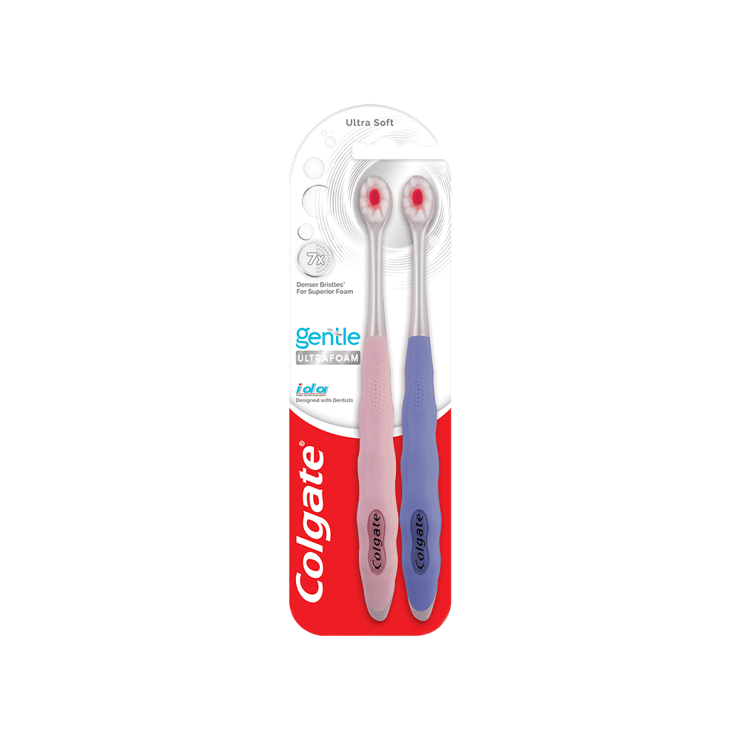 Colgate Gentle UltraFoam Bristles Toothbrush (Ultra Soft) - 1 pack (2 pieces)