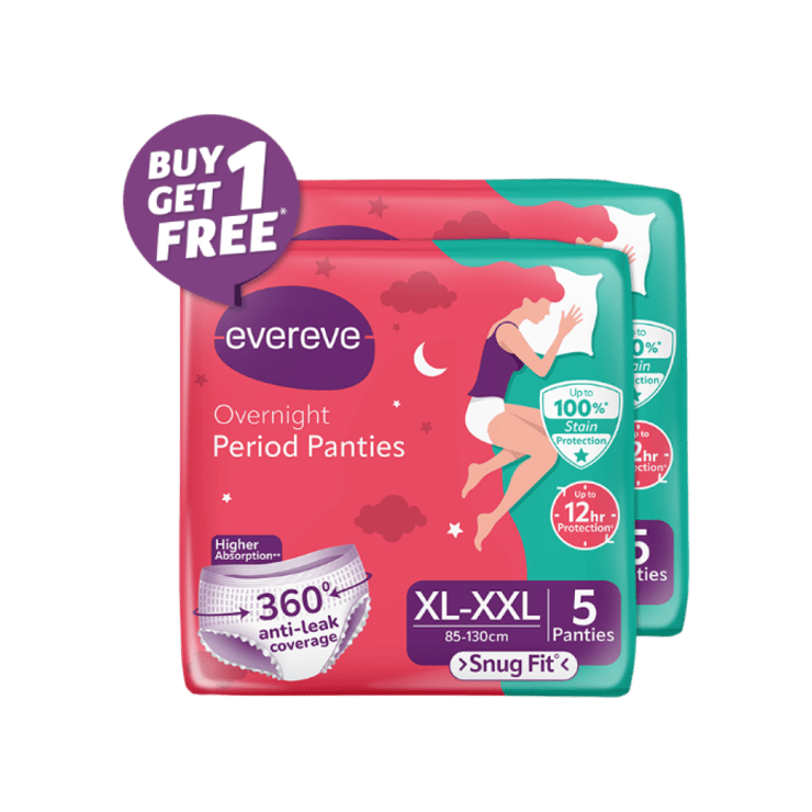 Evereve Overnight Disposable Period Panty - 2 x 5 pieces