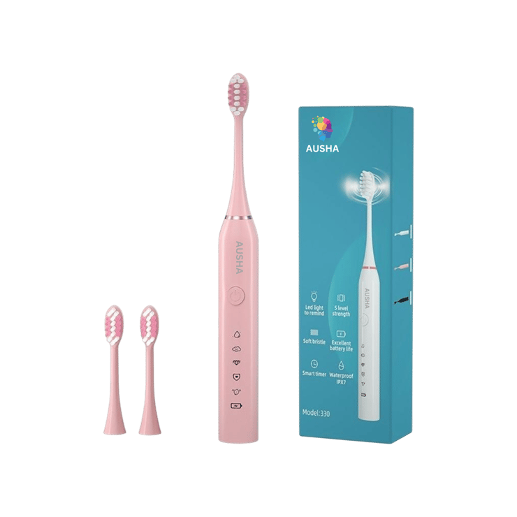 Ausha Pink Electric Toothbrush - 1 unit