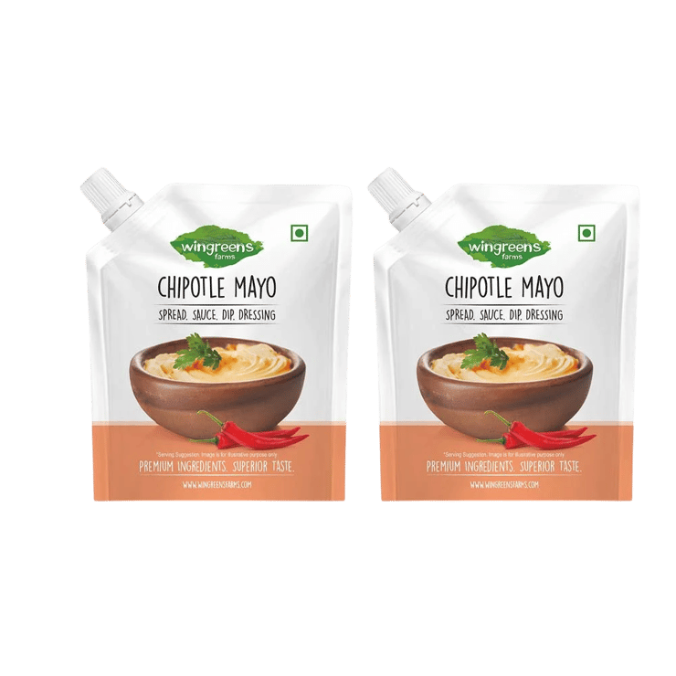 Wingreens Farms Chipotle Flavoured Mayonnaise - Pack of 2 - 2 x 180 g
