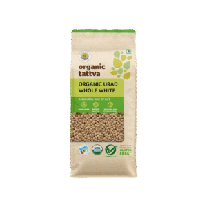 Organic Tattva Whole White Organic Urad (Sabut) - 500 g