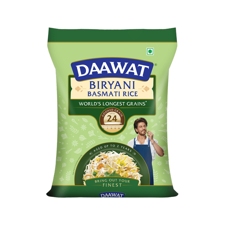 Daawat Biryani Basmati Rice (Extra Long Grain) - 5 kg
