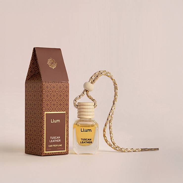 LLUM Hanging Car Freshener (Tuscan Leather) - 10 ml