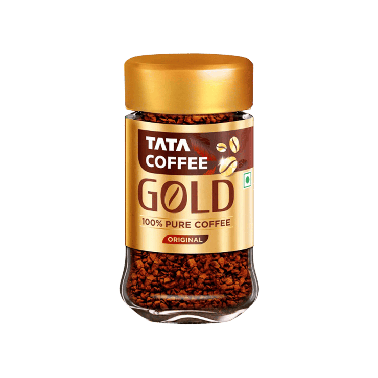 Tata Coffee Gold 100% Pure Instant Coffee (Original) - 50 g