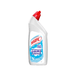 Harpic White and Shine Disinfectant Toilet Bleach Liquid (Bleach) - 1 ltr