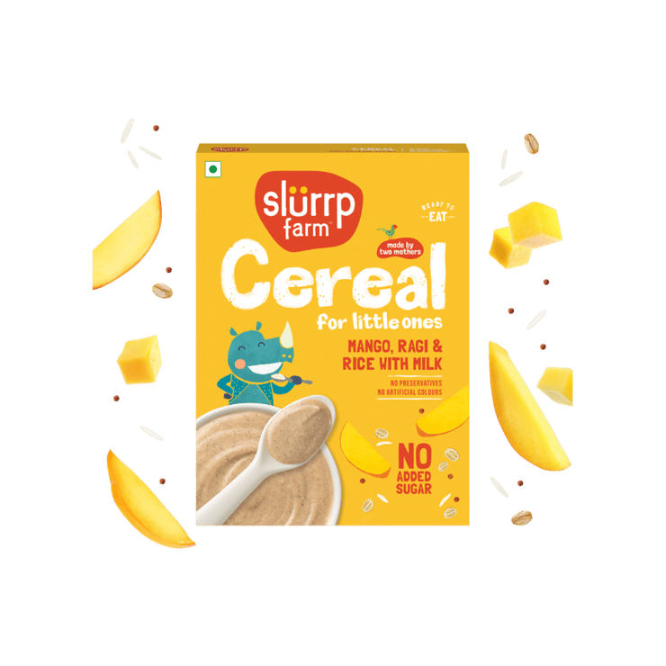 Slurrp Farm Baby Cereal Ragi, Rice & Mango