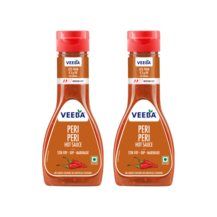 Veeba Peri Peri Hot Sauce - Pack of 2 - 2 x 300 g