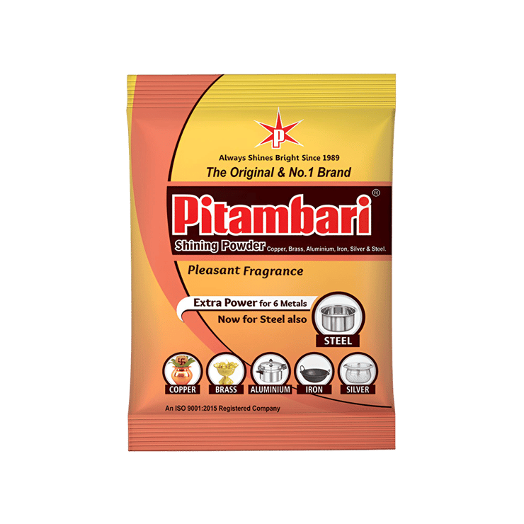 Pitambari Copper & Brass Metal Dishwash Powder (200 g) - 200 g
