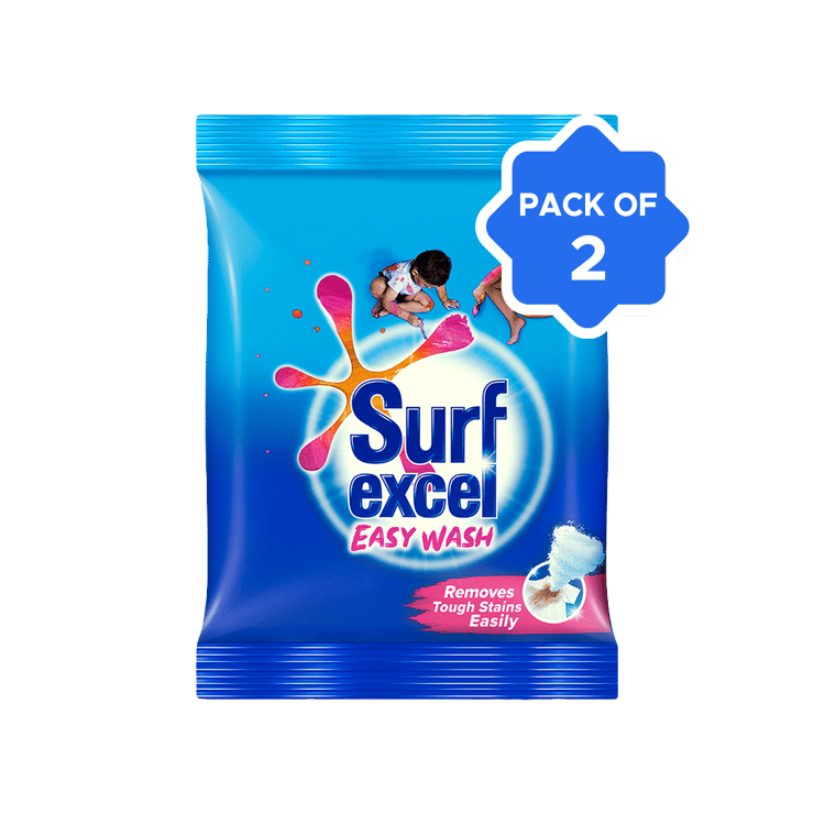 Surf Excel Easy Wash Detergent Powder - 5 kg - Pack of 2 - 2 x 5 kg
