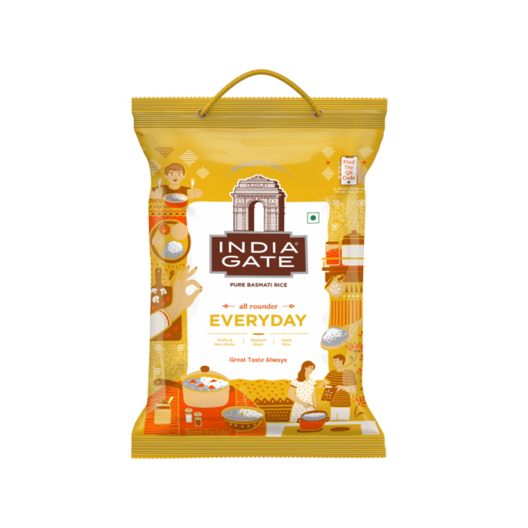 India Gate Everyday Pure Basmati Rice (Medium Grain) - 5 kg