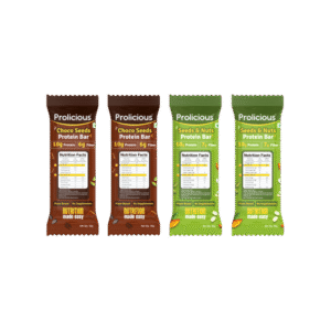 Prolicious High Protein Choco Seeds & Nuts Protein Bar Combo - 4 x 50 g