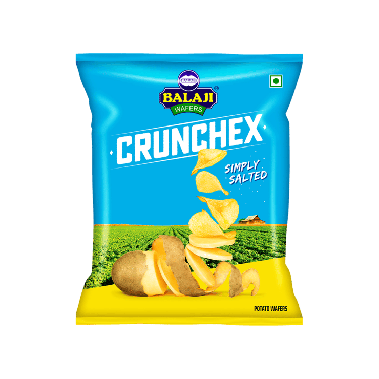 Balaji Crunchex Simply Salted Potato Wafers - 135 g