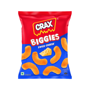 Crax Biggies Swiss Cheese Puffs Snacks - 65 g