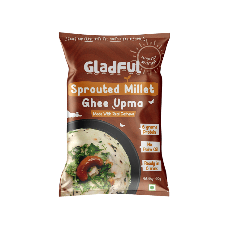 Gladful Ghee Millet Instant Upma - 60 g