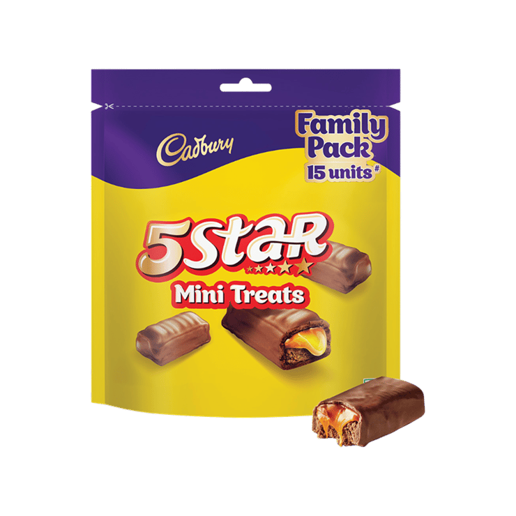 Cadbury 5 Star Mini Treats Filled Bar Chocolate Pack - 133.5 g